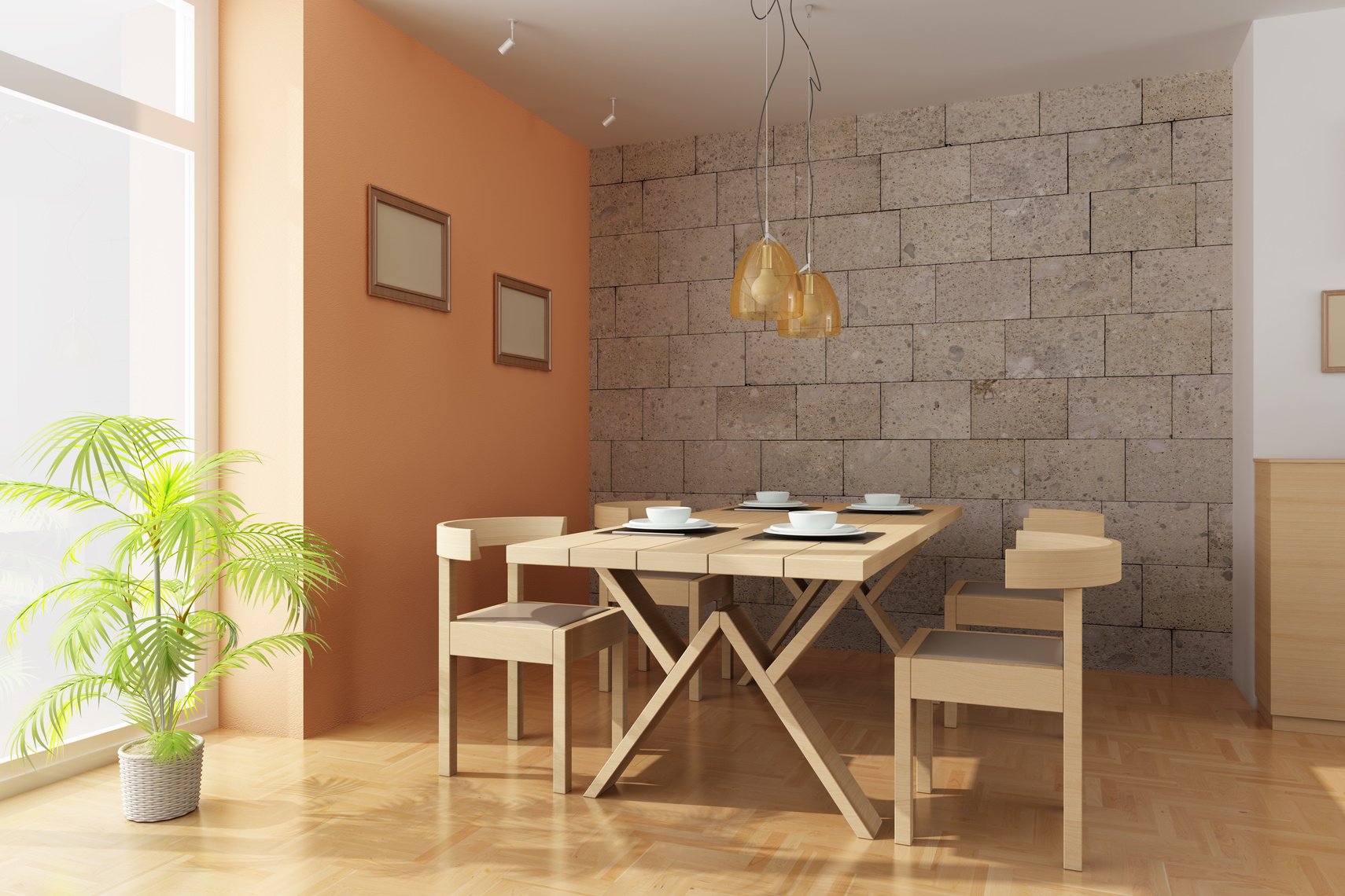 modern dining room